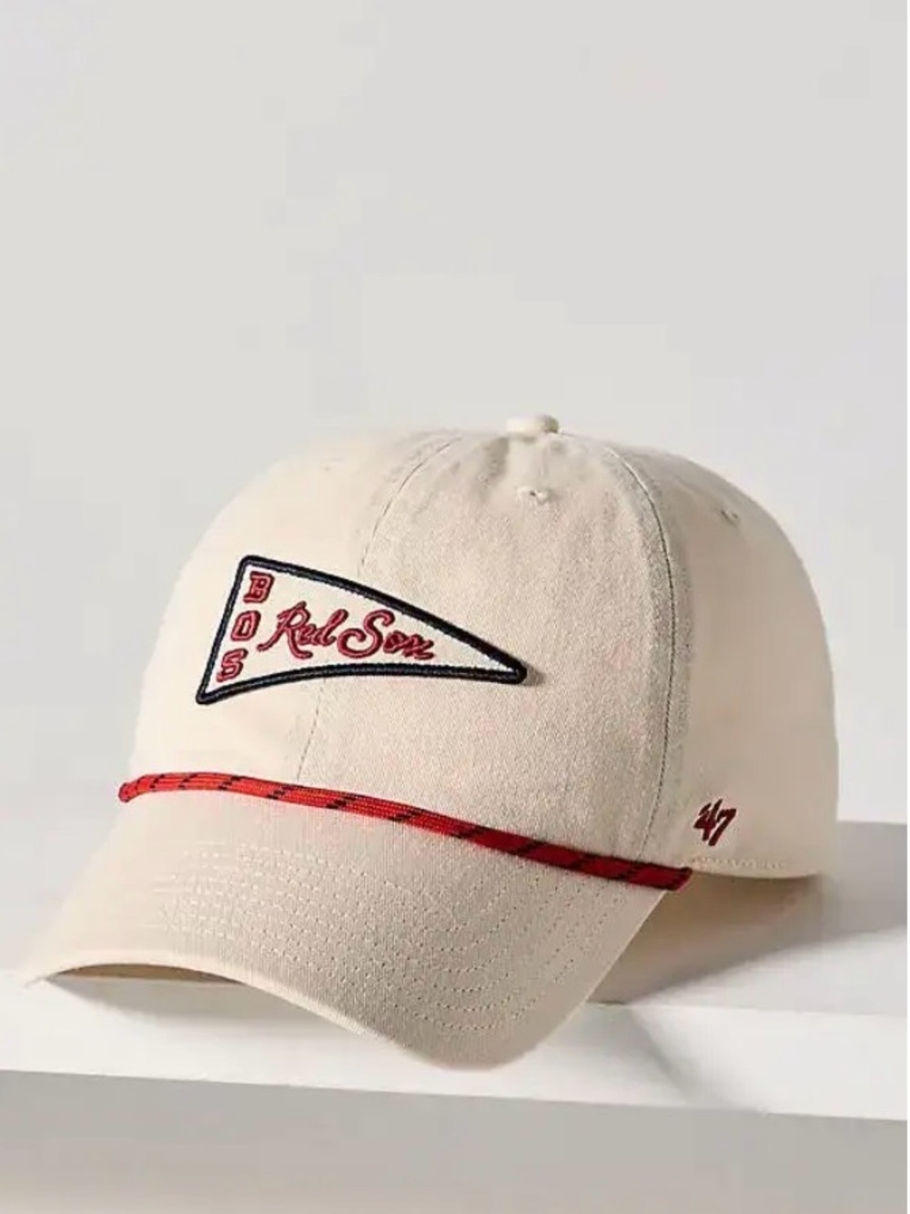 NWT ‘47 Boston Red Sox Pennant Cord Baseball Cap O/S